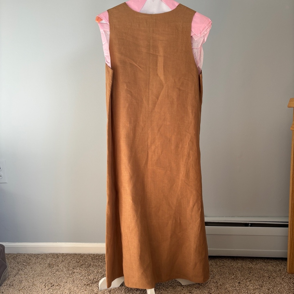 Eileen Fisher Size XS Brown Dress - Picture 5 of 10